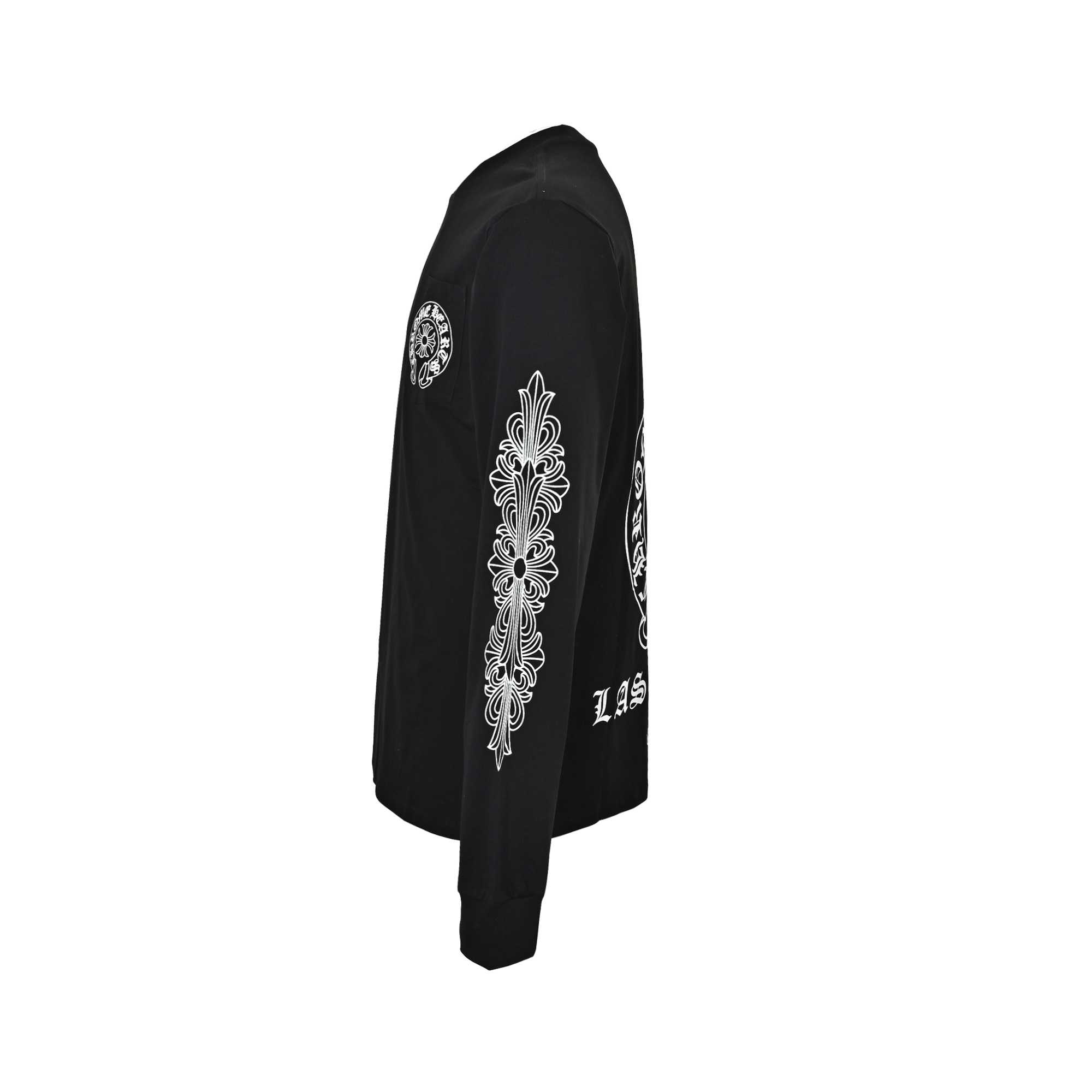 Chrome Hearts Las Vegas Exclusive Horseshoe Black Long Sleeve Tee  - DesignerGu