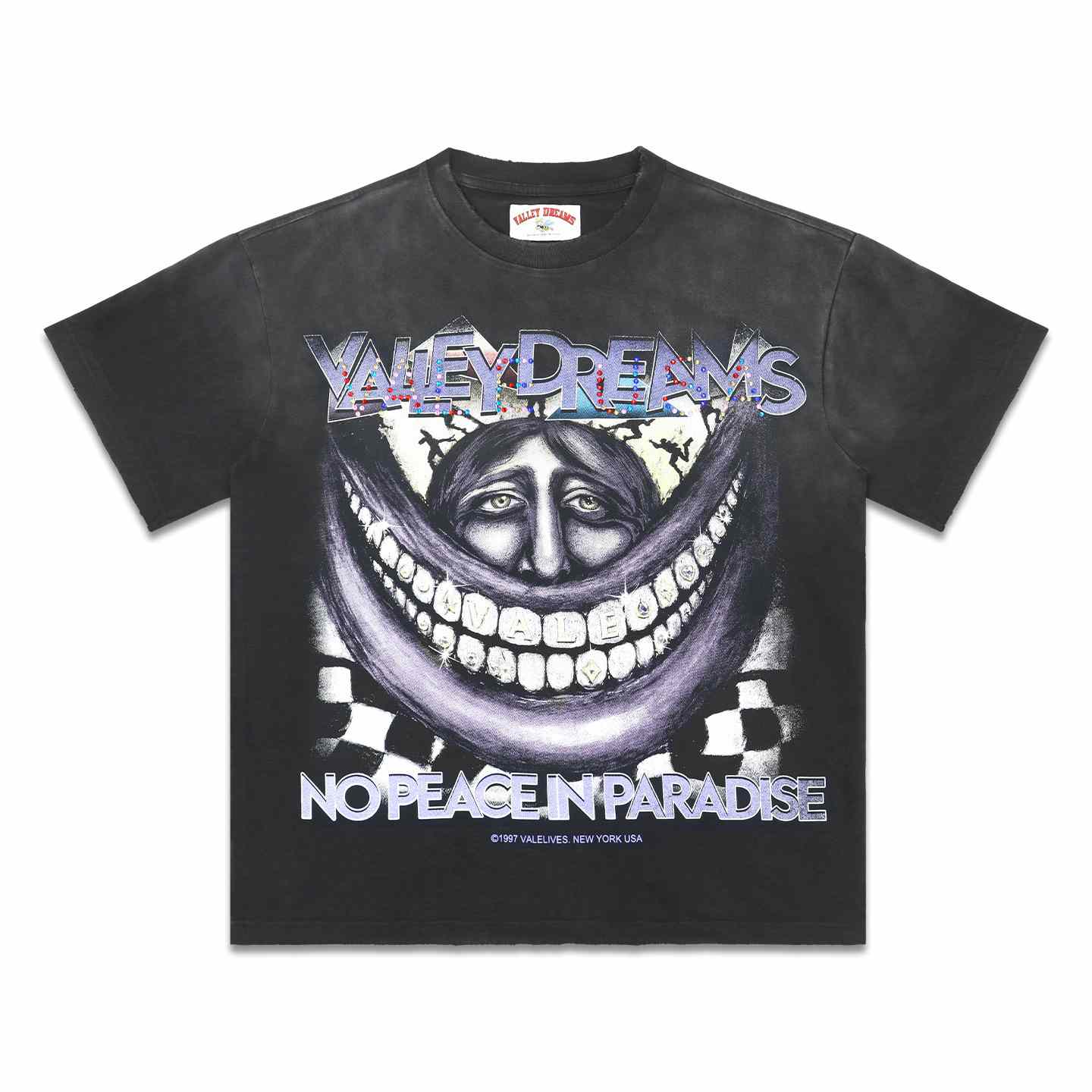 Vale Forever Smiley Face Tee 'Black' - DesignerGu