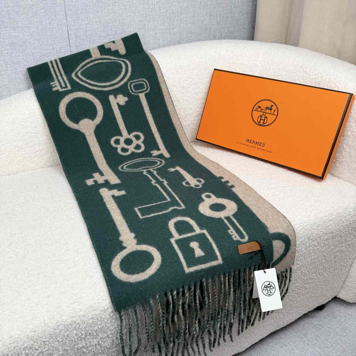 Hermes Casaque Porte-Clefs Scarf - DesignerGu