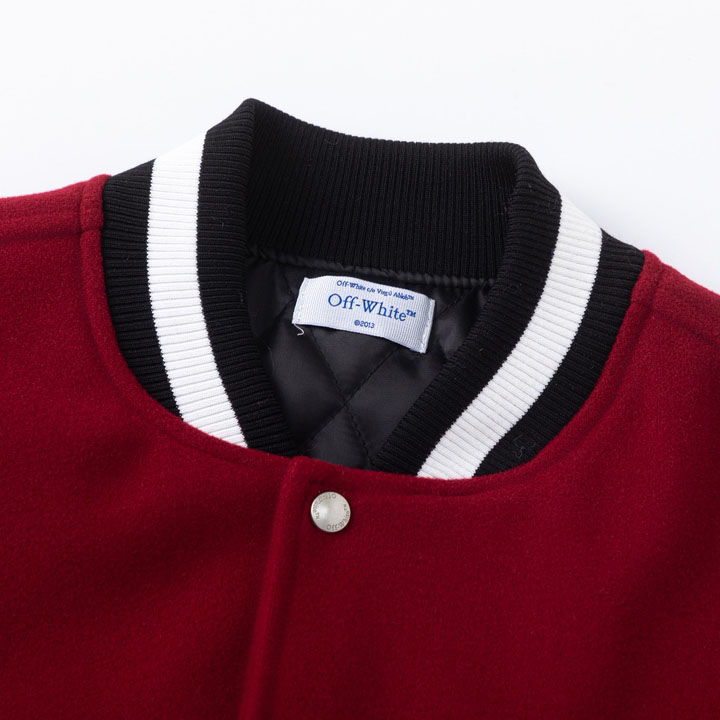 Off-White™ c/o AC Milan Varsity Jacket - DesignerGu